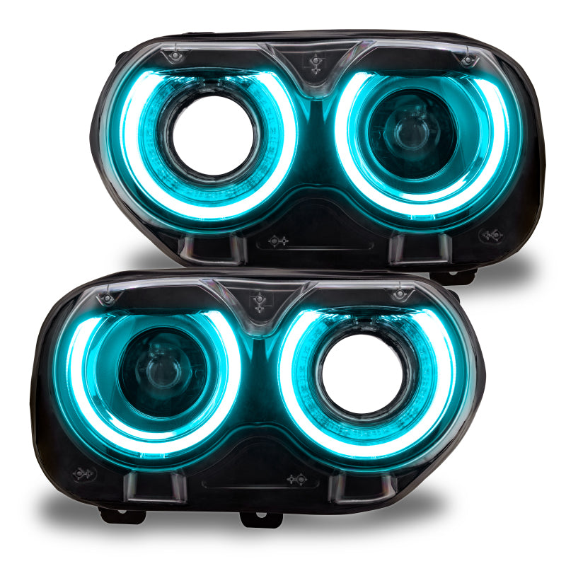 Oracle 15-21 Dodge Challenger RGB+W Headlight DRL Upgrade Kit - ColorSHIFT 2-thumbmail-11