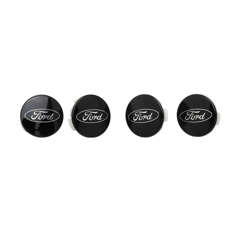 Ford Racing Car Black and Chrome Wheel Cap-thumbmail-1