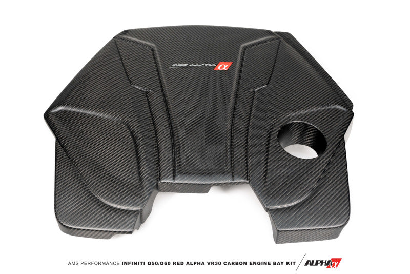 AMS Performance Infiniti 17+ Q60 / 16+ Q50 3.0TT Alpha Matte Carbon Engine Cover-thumbmail-5