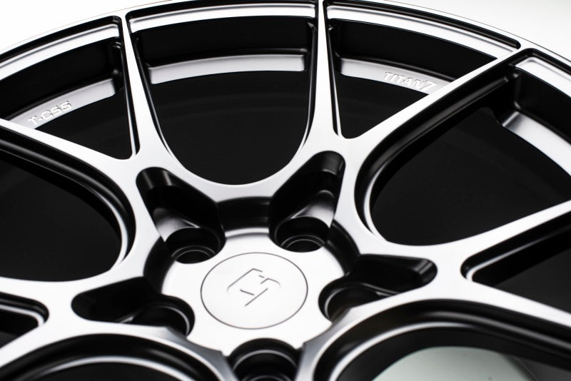 Titan 7 T-CS5 18x9.5 5x114.3 +40 Offset / 73 CB Machine Black Wheel (Hub Ring Req.)-thumbmail-9