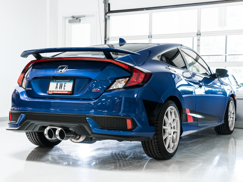 AWE Tuning 17+ Honda Civic SI 1.5L / Type R 2.0L Turbo Triple-to-Dual Tip Conversion Kit-thumbmail-4