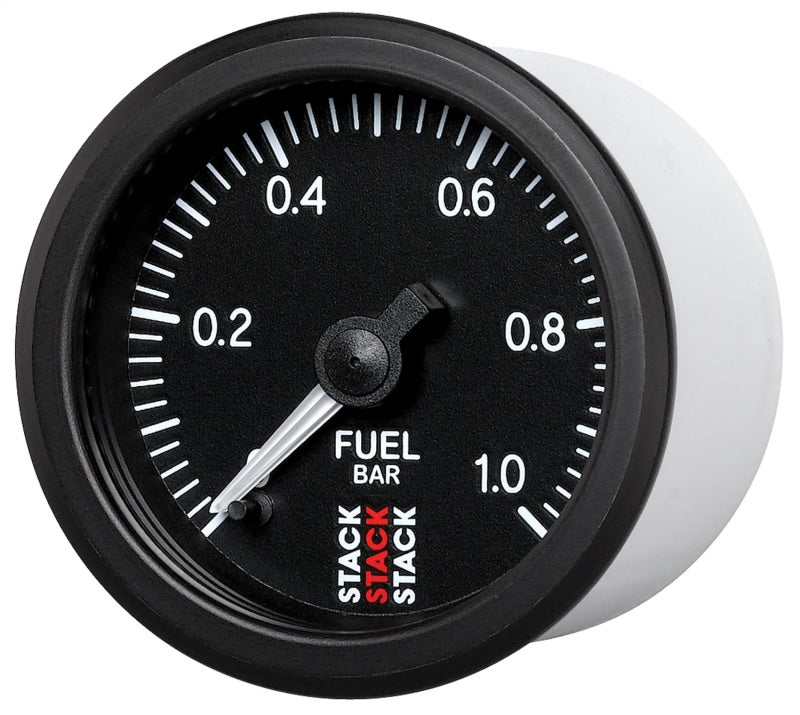 Autometer Stack 52mm 0-1 Bar M10 Male Pro Stepper Motor Fuel Pressure Gauge - Black-thumbmail-3