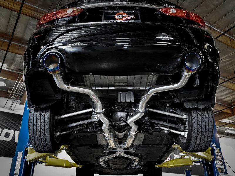aFe Takeda 2.5in 304 SS Cat-Back Exhaust System w/ Blue Flame Tips 16-18 Infiniti Q50 V6-3.0L (tt)-thumbmail-3