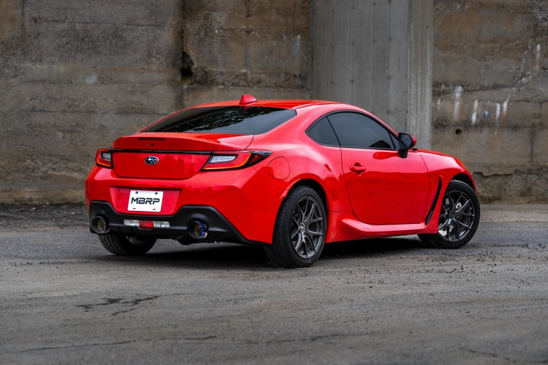 MBRP 2022 Subaru BRZ 2.4L/Toyota GR86 2.4L 2.5in Dual Split Rear Exit w/5in OD Burnt End Tips - T304-thumbmail-4