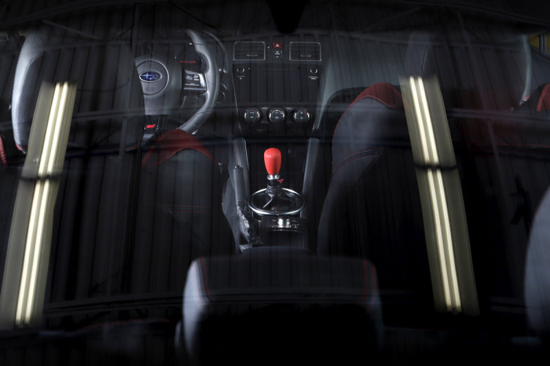 GrimmSpeed Shift Knob Stainless Steel - Subaru 5 Speed and 6 Speed Manual Transmission - Red-thumbmail-3