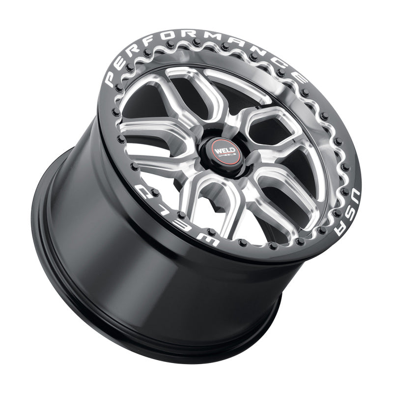 Weld Racing 17x10 Laguna Bead Lock 5x115 ET30 BS6.70 Gloss BLK MIL DIA 78.1-thumbmail-2