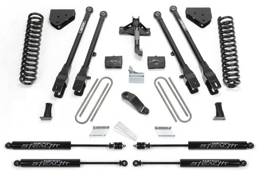 Fabtech 11-13 Ford F450/550 4WD 10 Lug 6in 4Link Sys w/Coils & Stealth