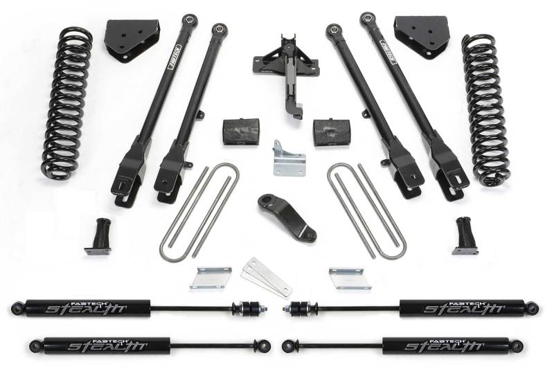 Fabtech 11-13 Ford F450/550 4WD 10 Lug 6in 4Link Sys w/Coils & Stealth-thumbmail-1