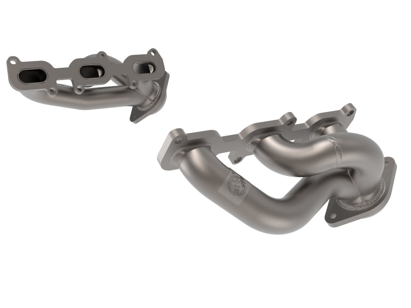 aFe Twisted Steel Shorty Header 11-17 Ford Mustang V6-3.7L - Titanium Coat Finish-thumbmail-1