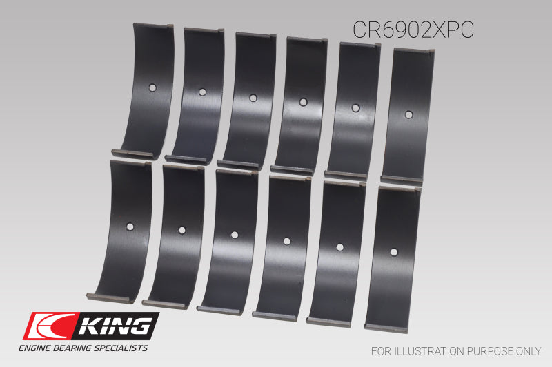 King Nissan VQ35HR/VQ37VHR/VR30DTT (Size +.026) pMaxKote Rod Bearing Set-thumbmail-2