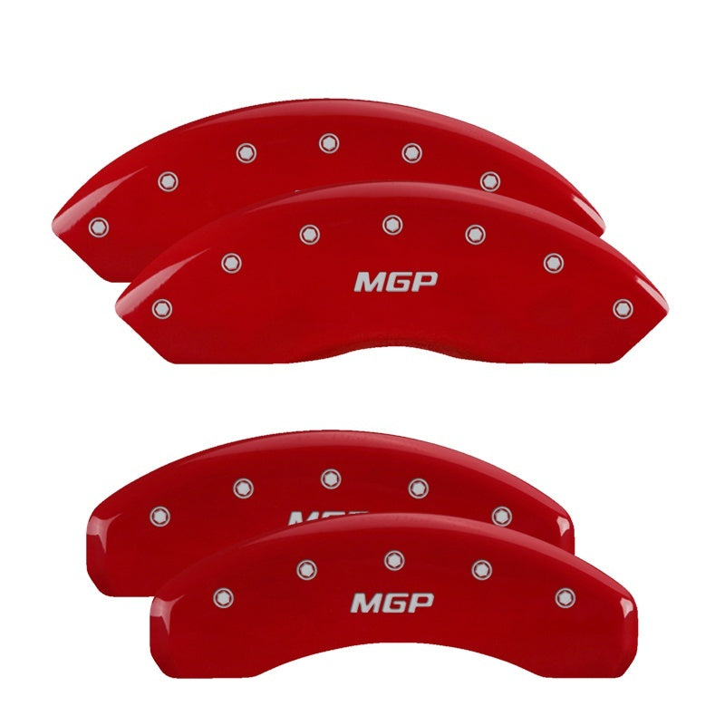 MGP 4 Caliper Covers Engraved Front & Rear MGP Red finish silver ch-thumbmail-2