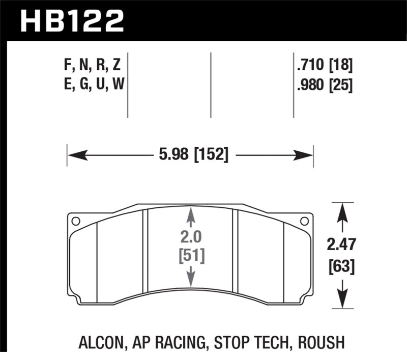 Hawk Stoptech ST-60 Caliper DTC-70 Race Brake Pads-thumbmail-7