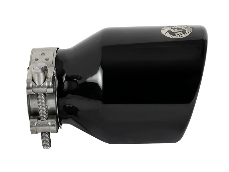 aFe MACH Force-Xp 409 SS Clamp-On Exhaust Tip 2.5in. Inlet / 4in. Outlet / 6in. L - Black-thumbmail-3