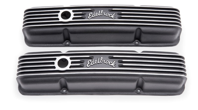 Edelbrock Valve Cover Classic Series Chevrolet 1959-1986 262-400 CI V8 Black-thumbmail-2