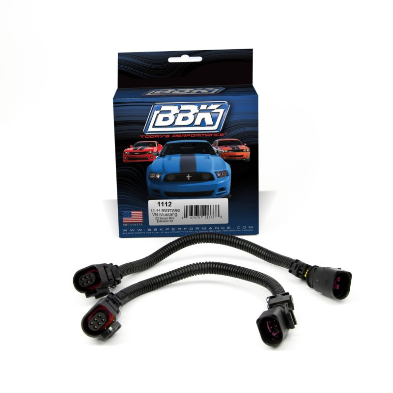 BBK 11-14 Mustang GT Front O2 Sensor Wire Harness Extensions 12 (pair)-thumbmail-2