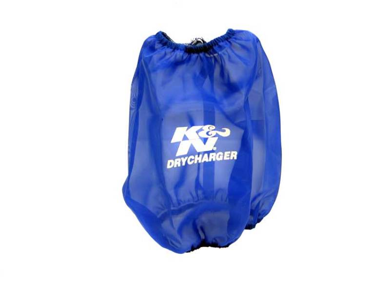 K&N Blue Drycharger Round Tapered Air Filter Wrap 5.875in Top ID / 7.5in Base ID / 8.5in Height-thumbmail-2