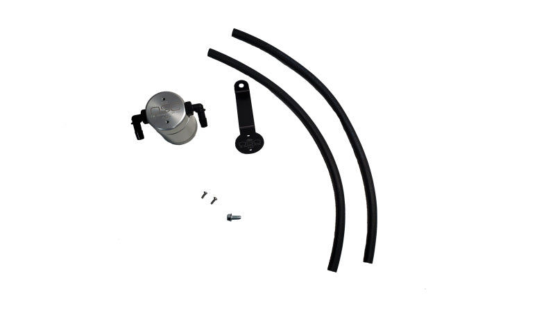 J&L 19-22 Ford/Lincoln SUVs & Trucks w 2.0 EcoBoost Driver Side Oil Separator 3.0 - Clear Anodized