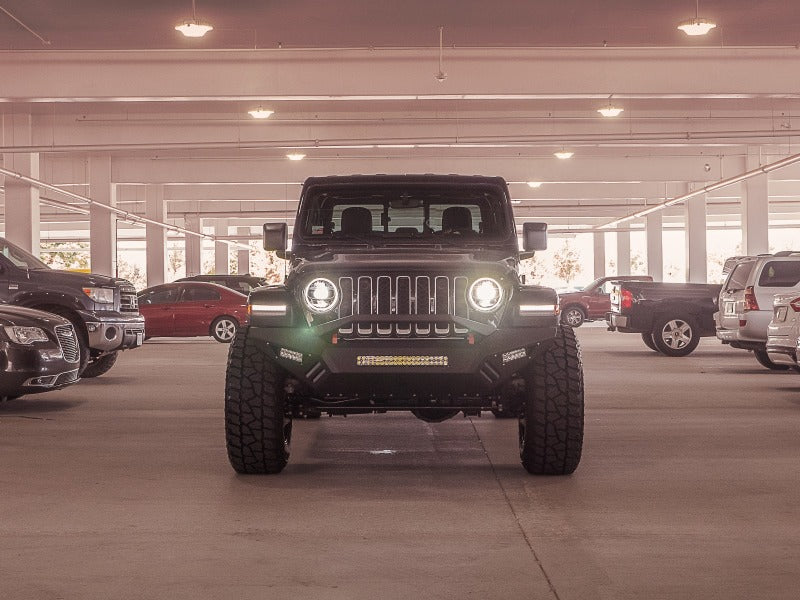 Road Armor 18-20 Jeep Wrangler JL Spartan Front Bumper Bolt-on w/Pre-Runner Guard - Tex Blk-thumbmail-5