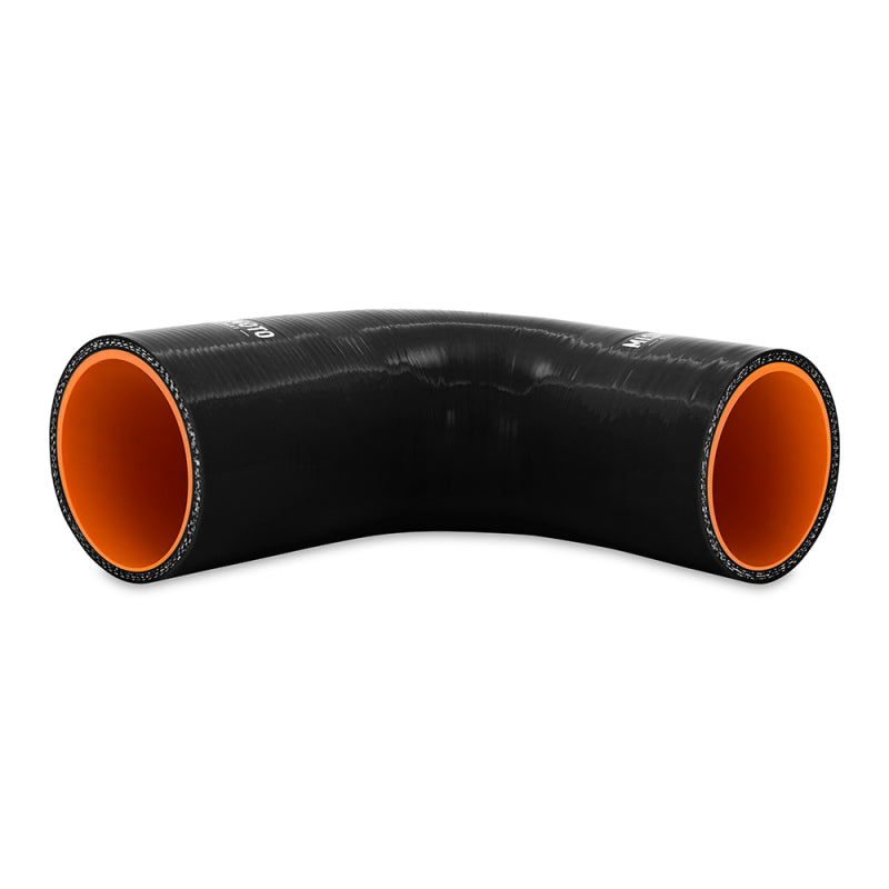 Mishimoto Silicone Reducer Coupler 90 Degree 2.25in to 2.5in - Black-thumbmail-2