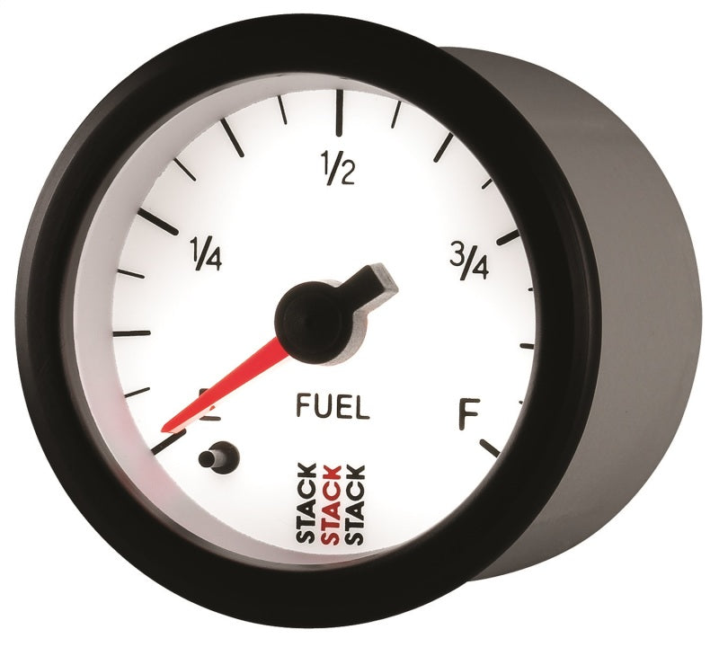 Autometer Stack 52mm 0-280 Ohm Programmable Pro Stepper Motor Fuel Level Gauge - White-thumbmail-3