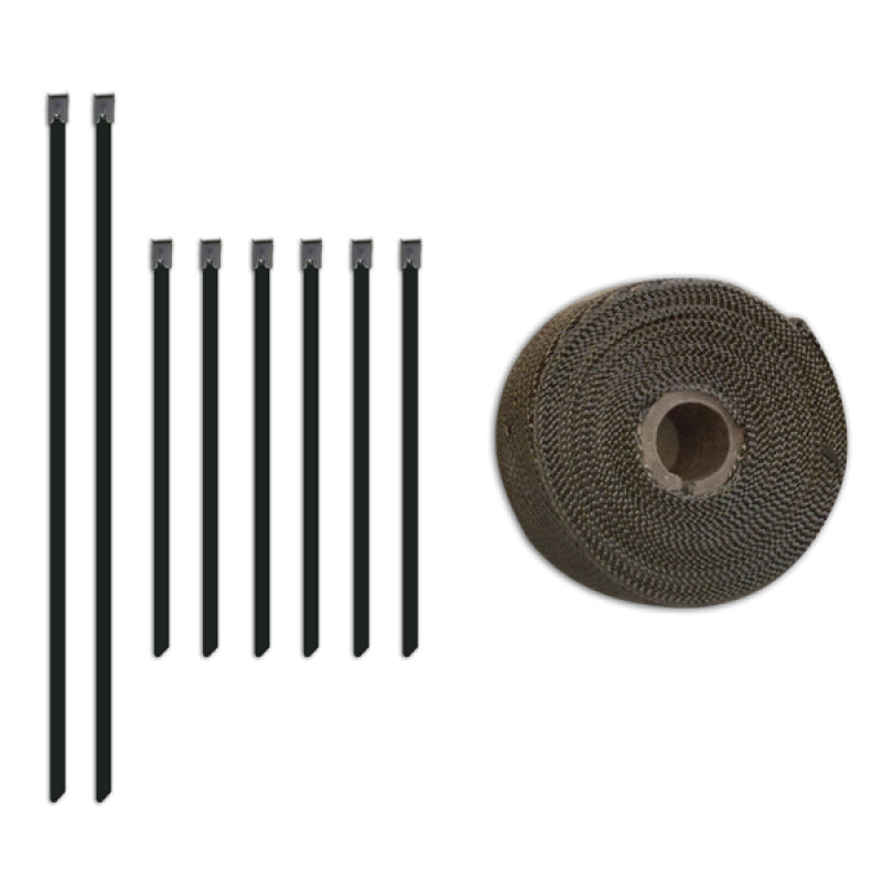 Mishimoto 2 inch x 35 feet Heat Wrap with Stainless Locking Tie Set-thumbmail-1