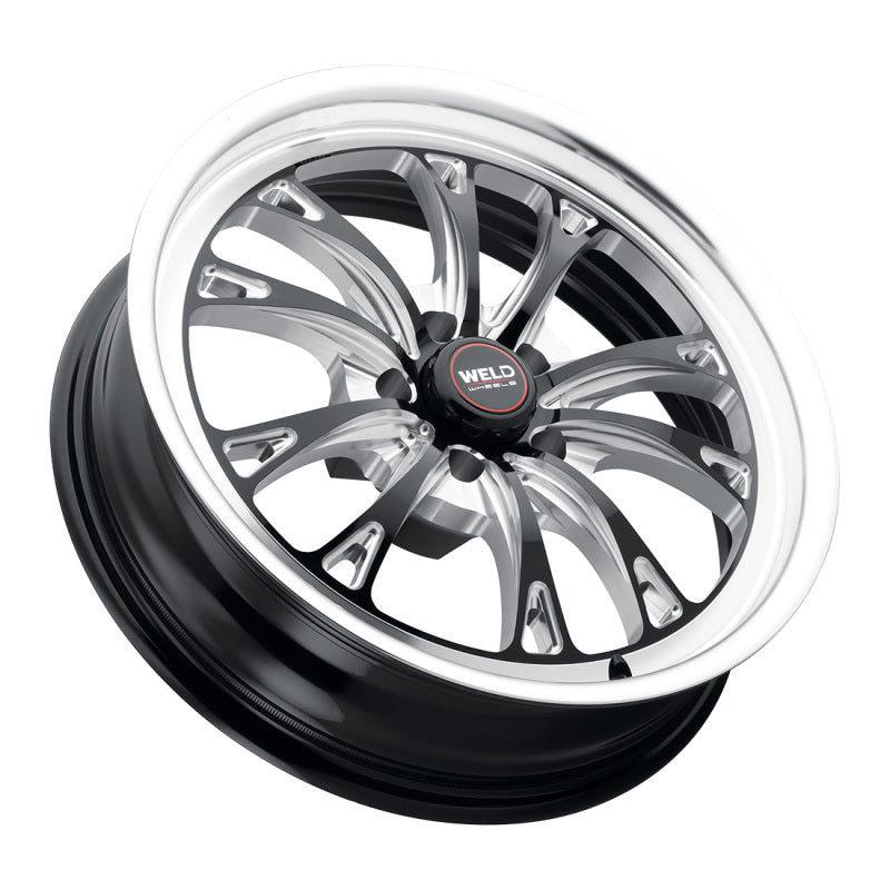 Weld Belmont Drag 18x5 / 5x120 BP / ET-23 BS2.1 Gloss Black MIL DIA 78.1-thumbmail-2
