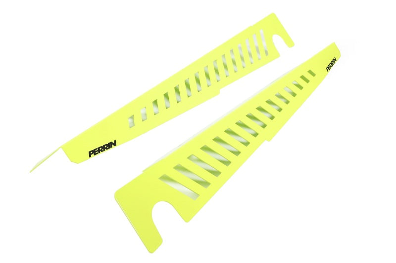 Perrin 22-23 Subaru WRX Fender Shroud Set - Neon Yellow-thumbmail-4