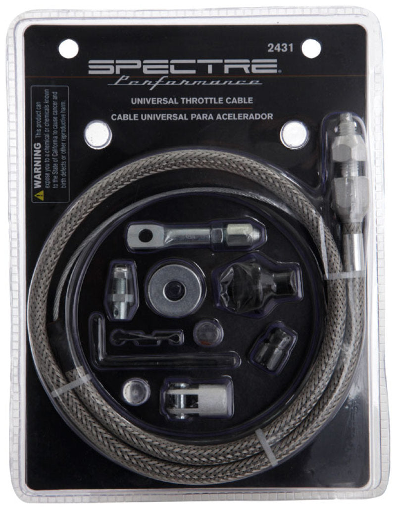 Spectre Throttle Cable w/Braided SS Housing - 3ft.-thumbmail-6