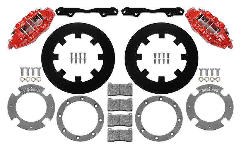 Wilwood 17-21 Can-Am X3RS Red 6-Piston Rear Kit 11.25in - Undrilled Rotors-thumbmail-2