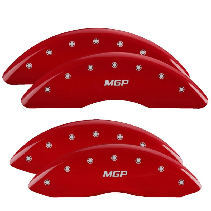 MGP 4 Caliper Covers Engraved Front & Rear MGP Red finish silver ch-thumbmail-2