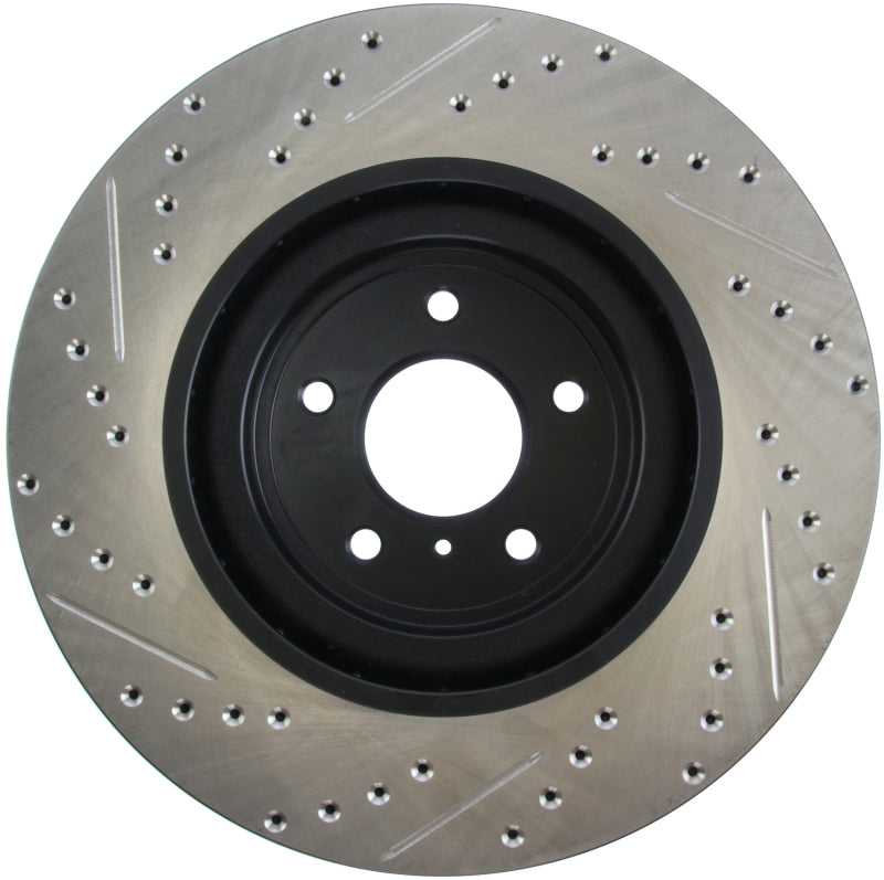 StopTech Infiniti G37 / Nissan 370Z SportStop Slotted & Drilled Front Left Rotor-thumbmail-8