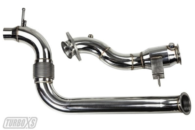 Turbo XS 2015+ Ford Mustang Ecoboost Downpipe w/ High Flow Catalytic Converter-thumbmail-1