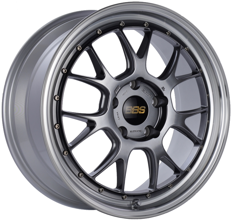 BBS LM-R 19x8.5 5x130 ET55 CB71.6 Diamond Black Center Diamond Cut Lip Wheel-thumbmail-1