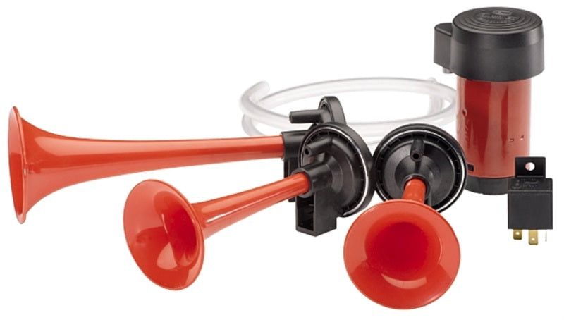 Hella Triple-Tone Air Horn Kit 12V-thumbmail-2