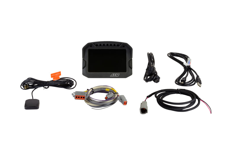 AEM CD-5LG Carbon Logging Digital Dash Display w/ Internal 10Hz GPS & Antenna-thumbmail-1
