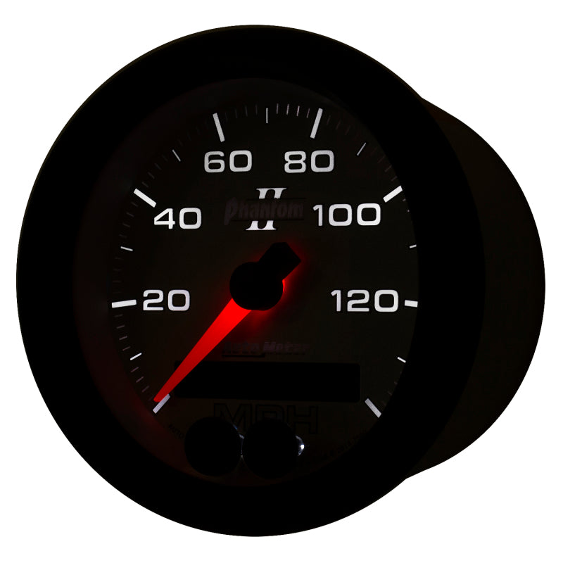 Autometer Phantom II 3-3/8in 0-140MPH In-Dash Electronic GPS Programmable Speedometer-thumbmail-3
