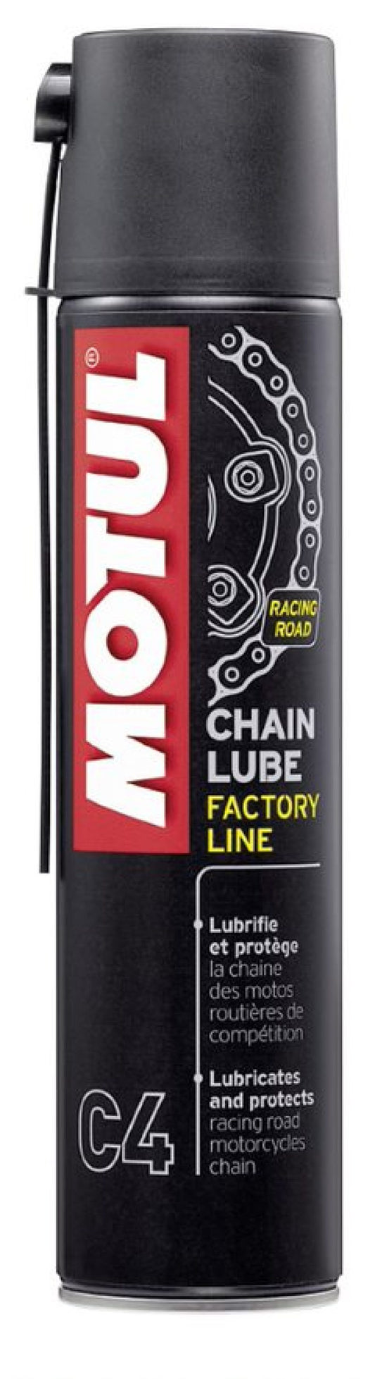 Motul .400L Cleaners C4 CHAIN LUBE FACTORY LINE (case of 12)