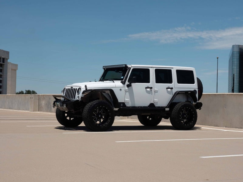 Road Armor 07-18 Jeep Wrangler JK Stealth Front Fender Flare Body Armor w/LED DRL - Tex Blk-thumbmail-6