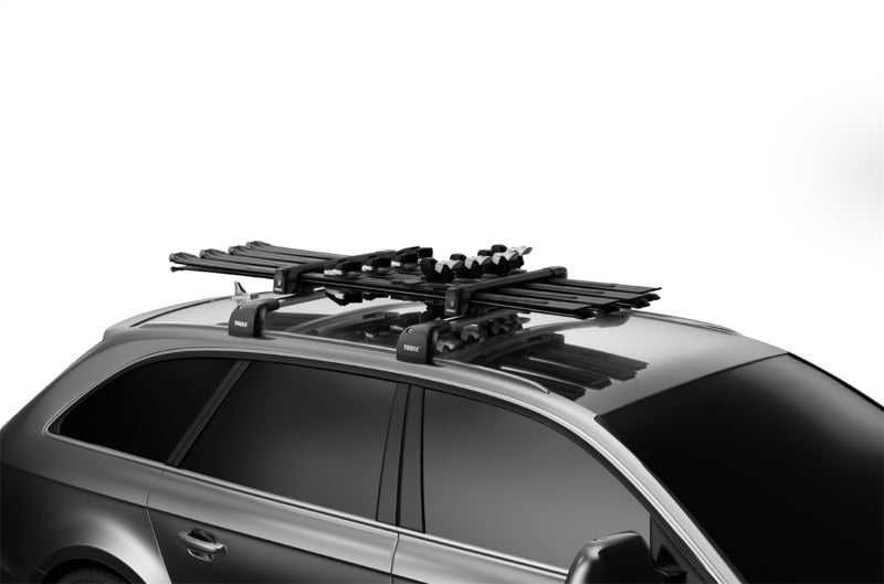 Thule SnowPack M Ski/Snowboard Rack - Black (Up to 4 Pair Skis/2 Snowboards)-thumbmail-3