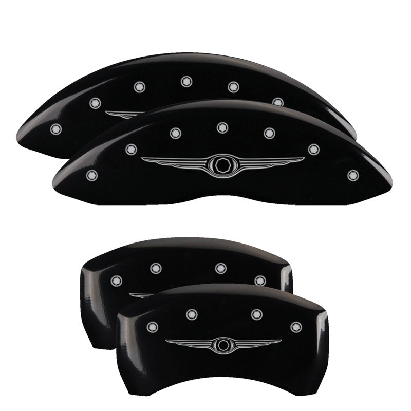 MGP 4 Caliper Covers Engraved Front & Rear MGP Black finish silver ch-thumbmail-2