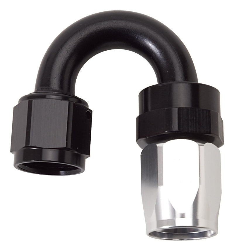 Russell Performance -10 AN Black/Silver 180 Degree Tight Radius Full Flow Swivel Hose End-thumbmail-3