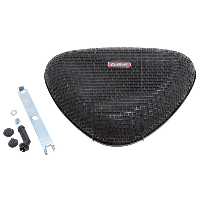 Edelbrock Air Cleaner Pro-Flo 1000 Series Triangular Steel Top 11 375In X 8 375In X 3In Black-thumbmail-3
