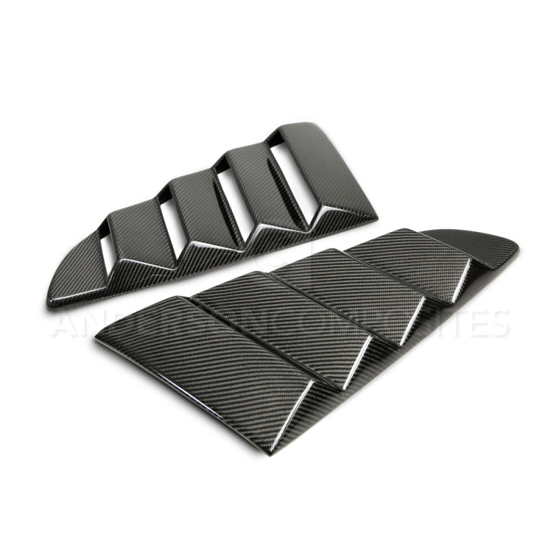 Anderson Composites 2015-2017 Ford Mustang Type-V Style Window Louvers - Vented-thumbmail-2