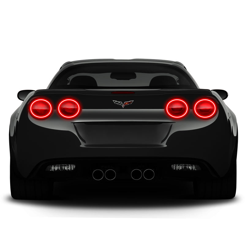 Oracle Chevy Corvette C6 05-13 LED Waterproof Afterburner Kit - Red-thumbmail-8