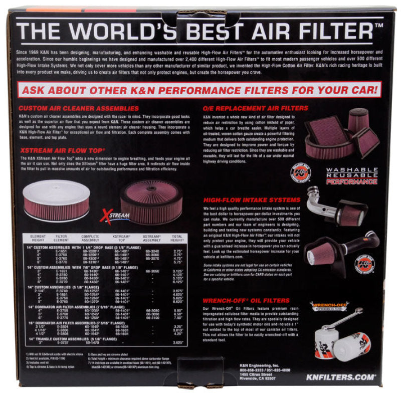 K&N Custom Round Filter 5-1/8in FLG / 11in Dia / 6-1/4in H-thumbmail-6