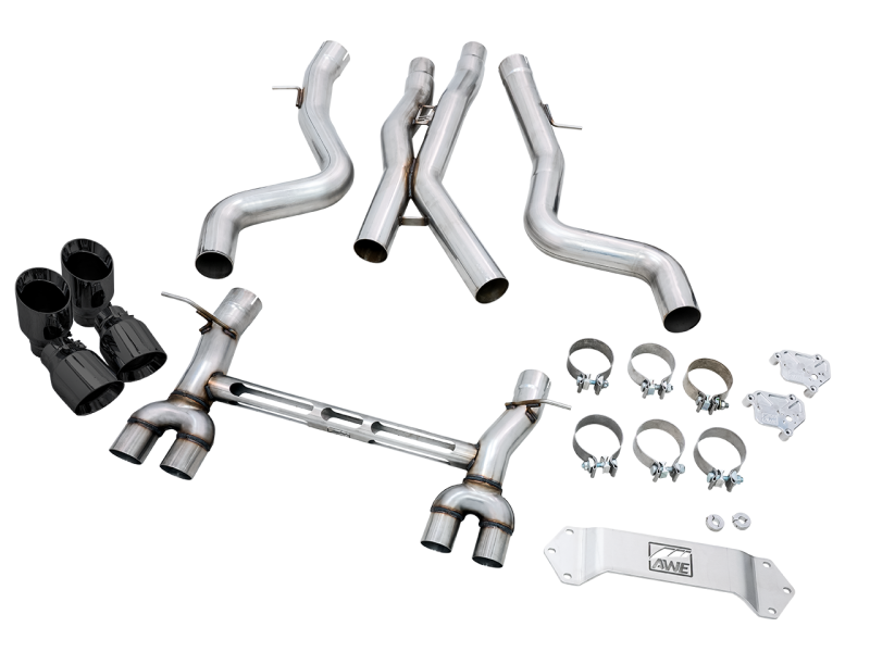 AWE Tuning BMW F8X M3/M4 SwitchPath Catback Exhaust - Diamond Black Tips-thumbmail-12