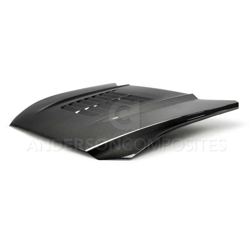 Anderson Composites 15-17 Ford Mustang (Excl. GT350/GT350R) Double Sided Type-GT5 Carbon Fiber Hood-thumbmail-3