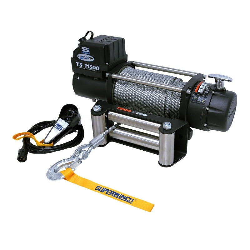 Superwinch 11500 LBS 12V DC 3/8in x 84ft Steel Rope Tiger Shark 11500 Winch-thumbmail-6