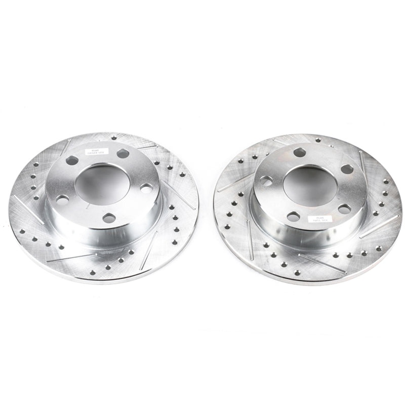 Power Stop 96-01 Audi A4 Quattro Rear Evolution Drilled & Slotted Rotors - Pair-thumbmail-2