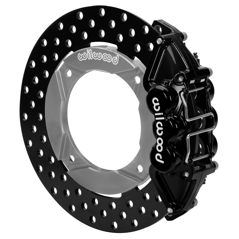 Wilwood 2014+ Polaris RZR XP 1000 Rear Kit 11.25in Drilled - Black-thumbmail-2